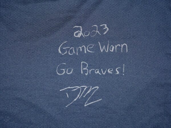 David McCabe 2023 Game Worn & Signed Official Atlanta Braves Nike Pro XL Shirt