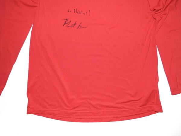 Herbert Iser 2023 Practice Worn & Signed Official Philadelphia Phillies Long Sleeve Nike Dri-Fit Shirt