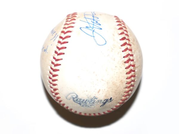 Javier Valdes Signed Go Braves! Game Used Official Minor League Baseball