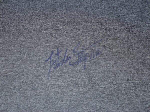 Landon Stephens 2023 Mississippi Braves Game Worn & Signed Gray & Blue Nike Baseball Shirt