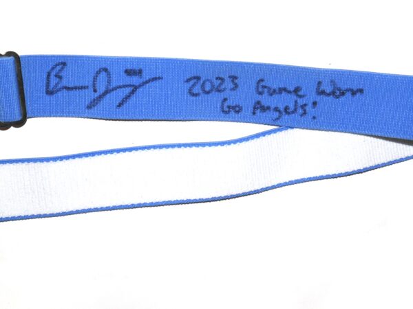 Ben Joyce 2023 Rocket City Trash Pandas Game Worn & Signed Blue TCK Baseball Belt