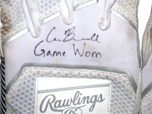 Cade Bunnell 2023 Mississippi Braves Game Worn & Signed Rawlings Workhorse Gloves - Good Use!