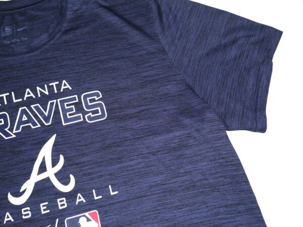 Drake Baldwin 2023 Game Worn & Signed Official Atlanta Braves Baseball Nike Dri-Fit Shirt