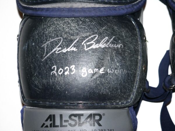 Drake Baldwin 2023 Rome Braves Game Worn & Signed All-Star 7 AXIS LG40WPRO Leg Guards