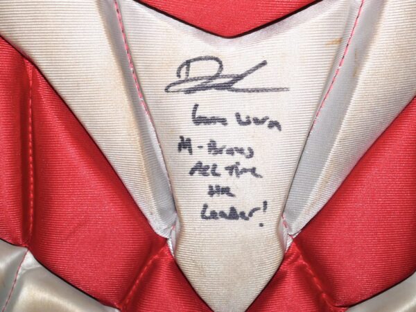 Drew Lugbauer Rome Braves Game Worn & Signed Red & Silver Force3 Chest Protector