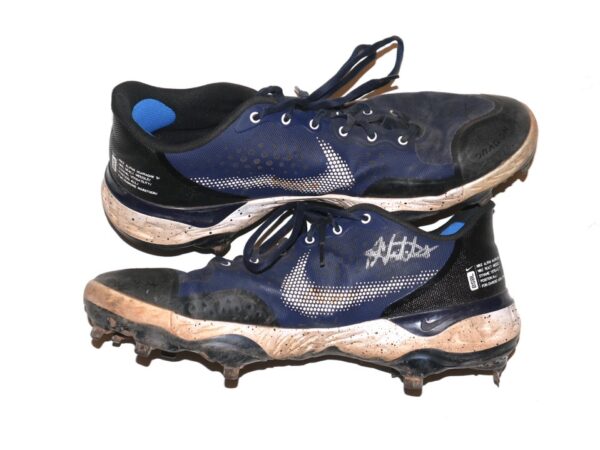 Javier Valdes 2023 Mississippi Braves Game Worn & Signed Nike Alpha Huarache Baseball Cleats