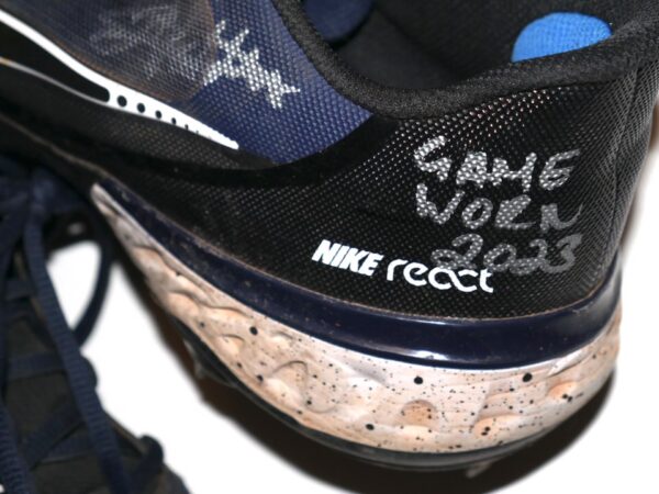 Javier Valdes 2023 Mississippi Braves Game Worn & Signed Nike Alpha Huarache Baseball Cleats