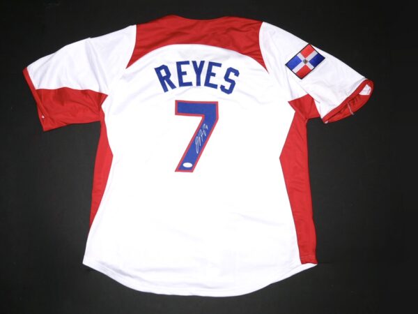 Jose Reyes Signed Custom Dominican Republic World Baseball Classic Jersey