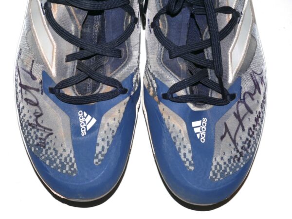 Logan O'Hoppe 2023 Los Angeles Angels #14 Game Worn & Signed Blue & Gray Adidas Adizero Cleats