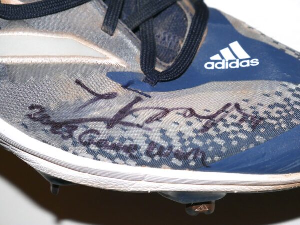 Logan O'Hoppe 2023 Los Angeles Angels #14 Game Worn & Signed Blue & Gray Adidas Adizero Cleats