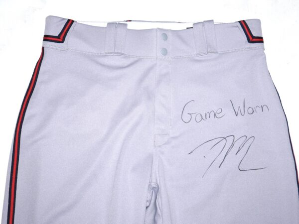 David McCabe 2023 Salt River Rafters Game Worn & Signed Official Grey Nike Pants - Worn in Arizona Fall League!