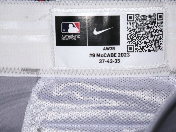 David McCabe 2023 Salt River Rafters Game Worn & Signed Official Grey Nike Pants - Worn in Arizona Fall League!