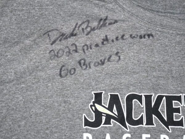 Drake Baldwin Practice Worn & Signed Official Augusta GreenJackets Baseball Nike Dri-Fit XXL Shirt