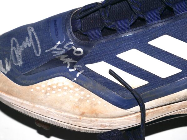 Indigo Diaz 2023 Somerset Patriots Game Worn & Signed Adidas Boost Baseball Cleats