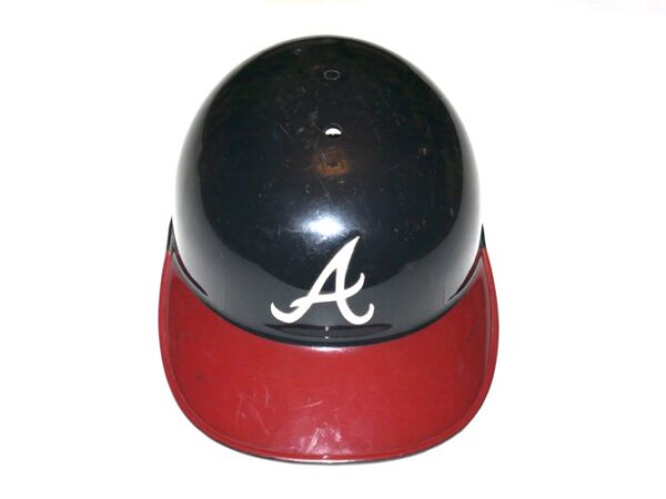 Drew Lugbauer Game Worn Official Rawlings Atlanta Braves Catchers Helmet