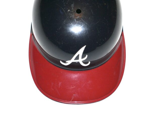 Drew Lugbauer Game Worn Official Rawlings Atlanta Braves Catchers Helmet