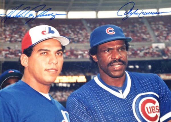 Andres Galarraga Montreal Expos & Andre Dawson Chicago Cubs Signed 8x10 Photo - AIV Hologram