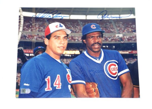 Andres Galarraga Montreal Expos & Andre Dawson Chicago Cubs Signed 8x10 Photo - AIV Hologram