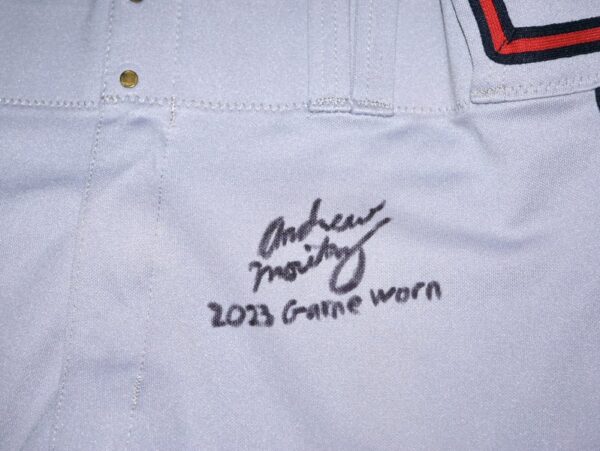 Andrew Moritz 2023 Mississippi Braves Game Worn & Signed Official Majestic Pants