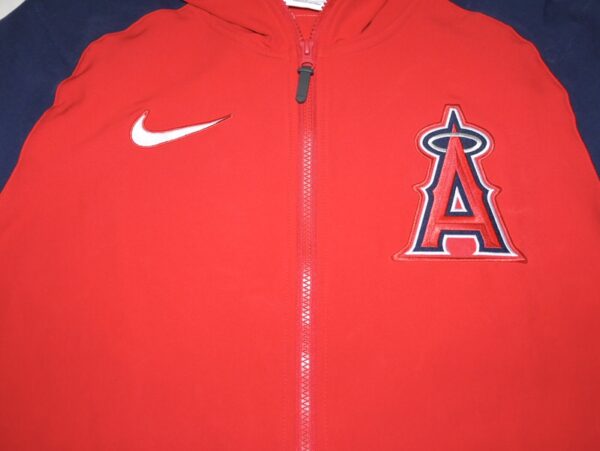 Ben Joyce 2023 Player Issued Official Los Angeles Angels 44 JOYCE Nike Therma-Fit Zip-Up Jacket - Worn for Batting Practice in Rookie Year!