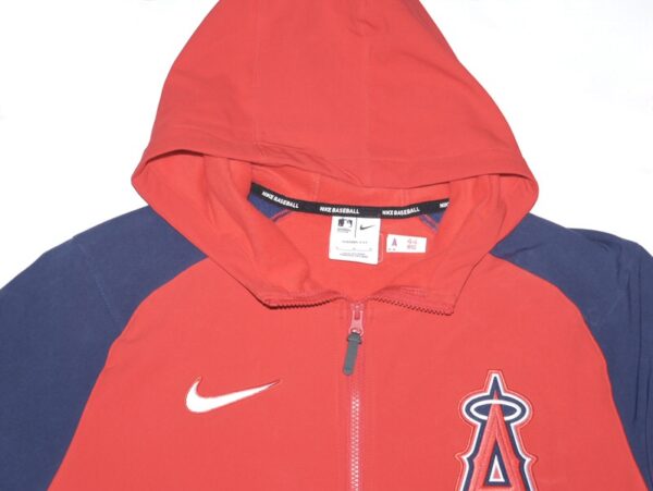 Ben Joyce 2023 Player Issued Official Los Angeles Angels 44 JOYCE Nike Therma-Fit Zip-Up Jacket - Worn for Batting Practice in Rookie Year!