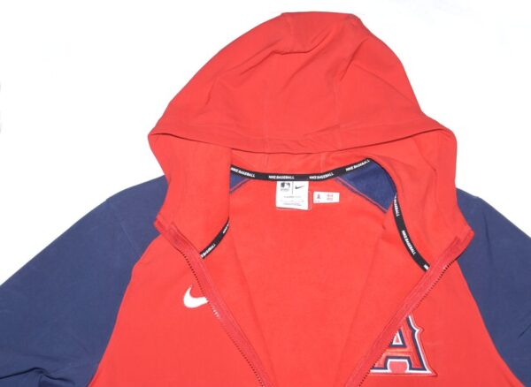 Ben Joyce 2023 Player Issued Official Los Angeles Angels 44 JOYCE Nike Therma-Fit Zip-Up Jacket - Worn for Batting Practice in Rookie Year!