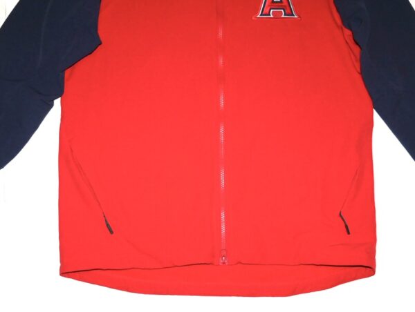 Ben Joyce 2023 Player Issued Official Los Angeles Angels 44 JOYCE Nike Therma-Fit Zip-Up Jacket - Worn for Batting Practice in Rookie Year!