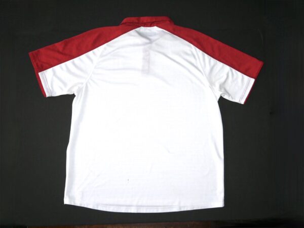 Cade Bunnell Team Issued & Signed Official White & Crimson Indiana Hoosiers Adidas Polo XL Shirt - Worn for Travel!