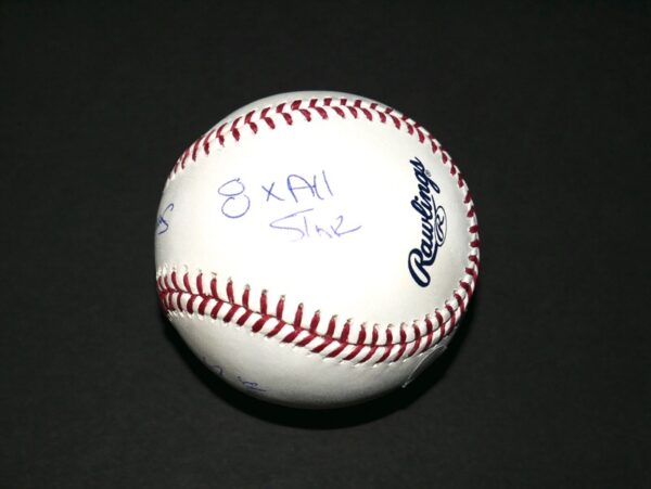 Darryl Strawberry New York Mets Signed Official Rawlings Major League Baseball with "83 NL ROY", "8X All-Star", "4x WS Champs", & "Straw Man" Inscriptions! - JSA Witnessed