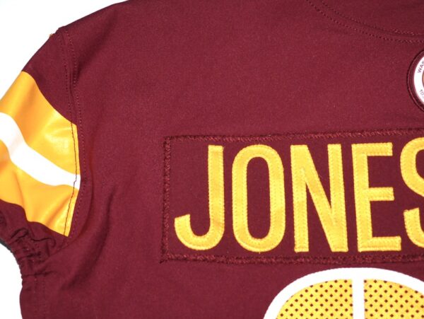 Jaryd Jones-Smith Game Used & Signed Official Burgundy Washington Commanders #60 Nike Jersey