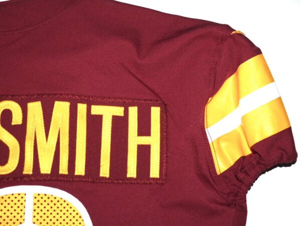 Jaryd Jones-Smith Game Used & Signed Official Burgundy Washington Commanders #60 Nike Jersey