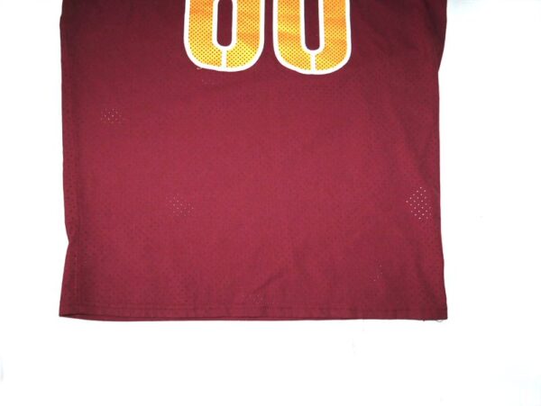 Jaryd Jones-Smith Game Used & Signed Official Burgundy Washington Commanders #60 Nike Jersey