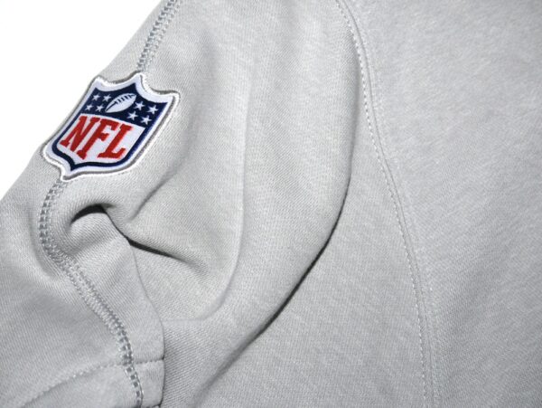 Jaryd Jones-Smith Player Issued & Signed Official Gray Washington Commanders #60 Nike 3XL Pullover Hoodie