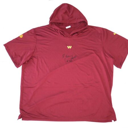 Jaryd Jones-Smith Team Issued & Signed Official Washington Commanders Nike 3XL Lightweight Hooded Pullover