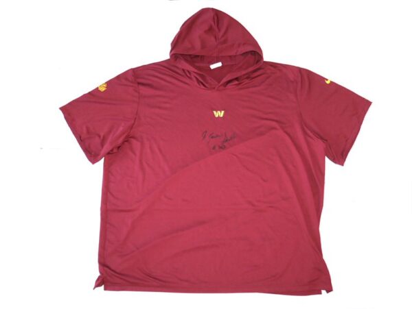 Jaryd Jones-Smith Team Issued & Signed Official Washington Commanders Nike 3XL Lightweight Hooded Pullover