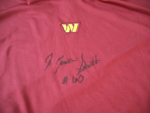 Jaryd Jones-Smith Team Issued & Signed Official Washington Commanders Nike 3XL Lightweight Hooded Pullover