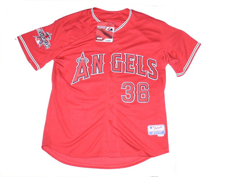 Jered Weaver Signed Los Angeles Angels 2010 All Star Game Majestic Jersey Hand Painted by William Zavala