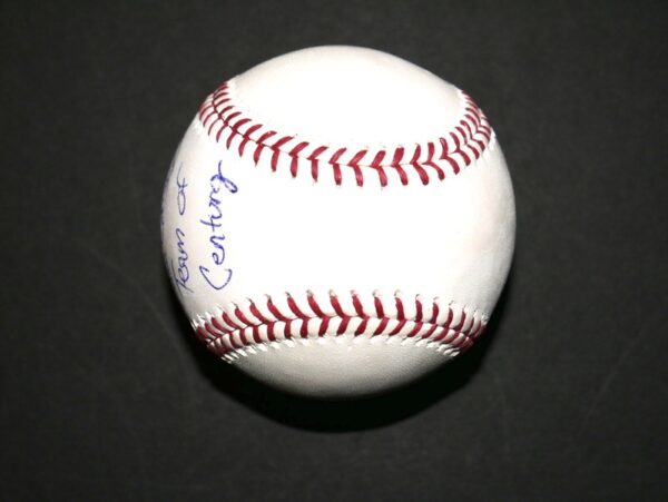 Paul O'Neill New York Yankees Signed Rawlings Official 1998 World Series Baseball with Team of Century Inscription - MLB Hologram