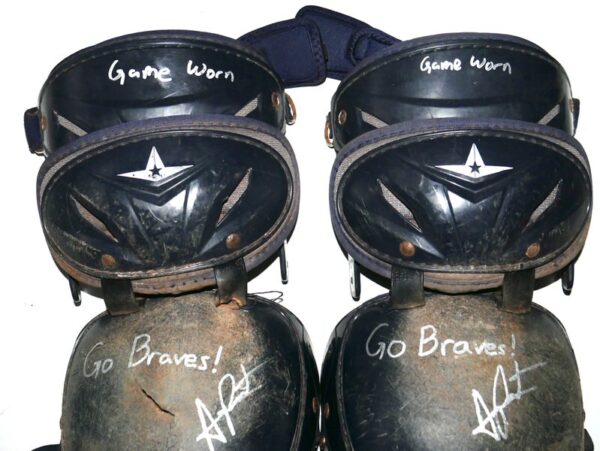 Arden Pabst Mississippi Braves Game Worn & Signed All-Star LG40WPRO Leg Guards