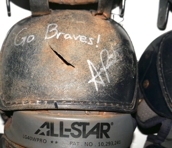 Arden Pabst Mississippi Braves Game Worn & Signed All-Star LG40WPRO Leg Guards