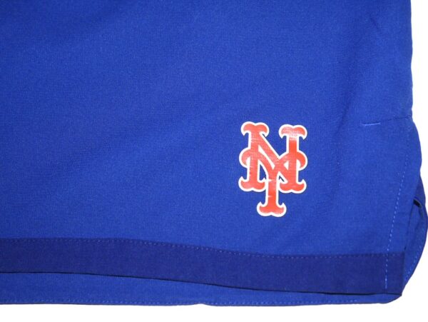 Coleman Crow 2023 Practice Worn & Signed LFGM! Official New York Mets Nike Dri-Fit Shorts