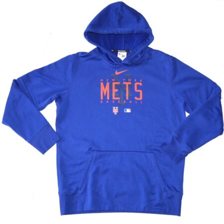 Coleman Crow 2023 Team Issued Official New York Mets Baseball Nike Therma-Fit Hooded Sweatshirt