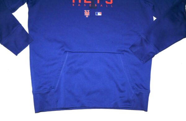 Coleman Crow 2023 Team Issued Official New York Mets Baseball Nike Therma-Fit Hooded Sweatshirt