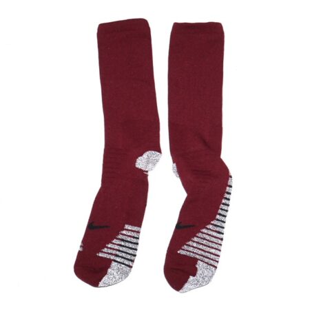 Jaryd Jones-Smith Washington Commanders 2023 Training Camp Worn Burgundy Nike XL Socks