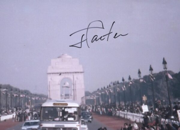 Jimmy Carter 39th President of the United States Autographed Signed Trip to India 8 x 10 Photo - JSA Hologram