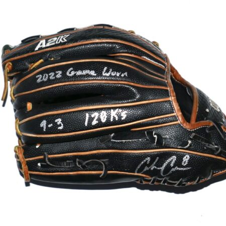 Coleman Crow 2022-2023 Rocket City Trash Pandas Game Worn & Signed Wilson A2K D33 11.75 Baseball Glove