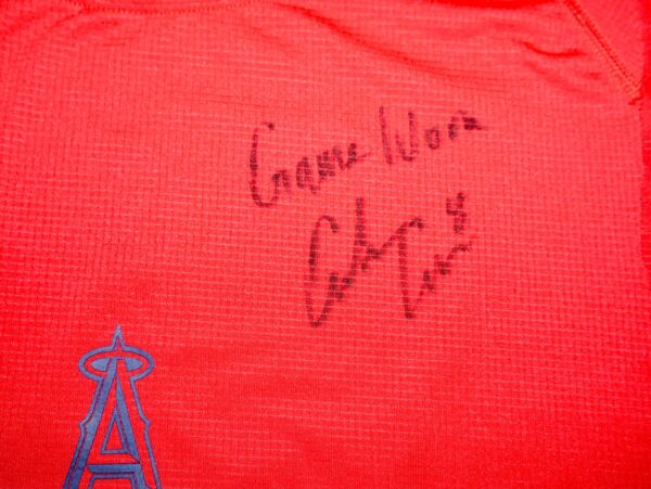 Coleman Crow 2023 Game Worn & Signed Official Los Angeles Angels CROW Nike Dri-Fit Shirt