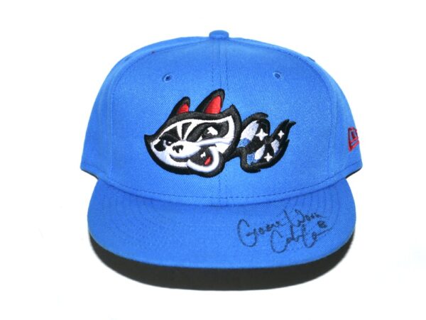 Coleman Crow 2023 Game Worn & Signed Official Rocket City Trash Pandas New Era 59FIFTY Hat