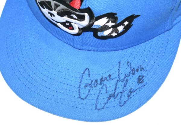 Coleman Crow 2023 Game Worn & Signed Official Rocket City Trash Pandas New Era 59FIFTY Hat