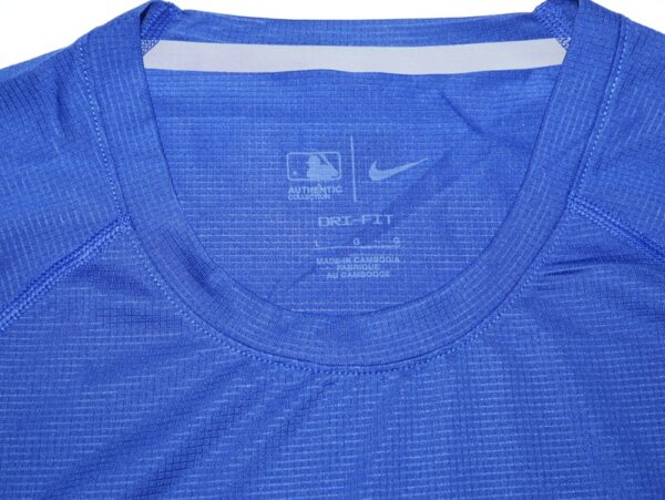 Coleman Crow 2023 Practice Worn & Signed LFGM! Official New York Mets Long Sleeve Nike Dri-Fit Shirt